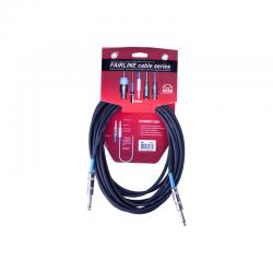Инструментальный кабель 6 м, прямой джек - прямой джек SUPERLUX SFI6PP