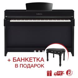 Электронное пианино, полированное черное YAMAHA CLP-635PE