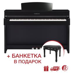 Электронное пианино, полированное черное YAMAHA CLP-645PE