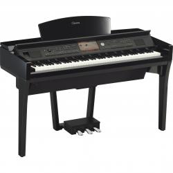 Клавинова (электронное пианино с автоакомпанементом), полированное черное YAMAHA CVP-709PE