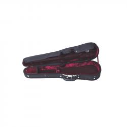 Liuteria Maestro 4/4 футляр для скрипки с гигрометром, черный текстиль/красный плюш, по форме GEWA 301510