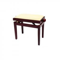 Банкетка красное дерево матовая верх бежевый GEWA FX Piano Bench Mahogany Matt Beige Seat