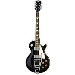 Электрогитара типа Gibson Les Paul Standard, Bigsby, черная BURNY RLG85BS BLK