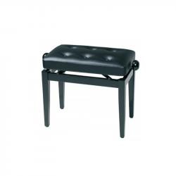 Банкетка черная глянцевая сиденье искуственная кожа GEWA Piano Bench Deluxe Black Highgloss