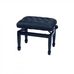Банкетка черная глянцевая сиденье искуственная кожа GEWA Piano Bench Deluxe XL Black Highgloss