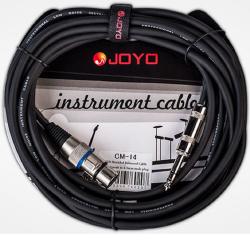 Инструментальный кабель, 4,5 м, TS стерео 6,3 мм XLR(мама) JOYO CM-14