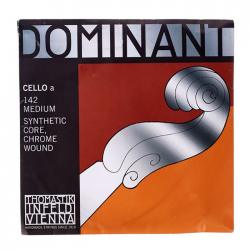 Струна А для виолончели 4/4, натяжение среднее, синтетический сердечник THOMASTIK Dominant 142