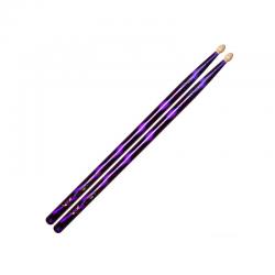 Барабанные палочки, орех, деревянная головка, сиреневые VATER VCP5B Color Wrap Purple Optic 5B