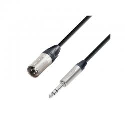 Микрофонный кабель XLR(M)-Jack stereo, с разъёмами Neutrik, 3 м ADAM HALL K5BMV0300