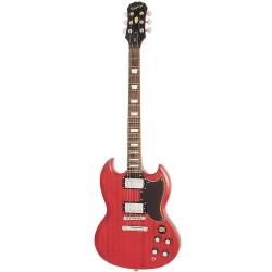 Электрогитара, цвет красный EPIPHONE Faded G-400 Worn Cherry