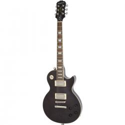 Электрогитара с кейсом, цвет прозрачный черный EPIPHONE Les Paul Tribute Plus 60`s Midnight Ebony