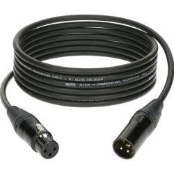 M1 микрофонный кабель XLR|(F)/ XLR(M), 1 м, черный, разъемы Neutrik KLOTZ M1FM1N0100