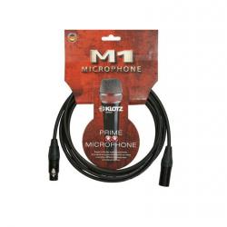 M1 микрофонный кабель XLR|(F)/ XLR(M), 10 м, черный, разъемы Neutrik KLOTZ M1FM1N1000