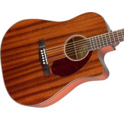 Электроакустическая гитара, топ - массив махогани, цвет натуральный махогани, с кейсом FENDER CD-140SCE All Mahogani WC