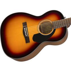 Акустическая гитара парлор, топ массив ели, цвет 3 цв. санберст FENDER CP-60S 3TS