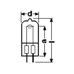 Лампа галогеновая 120V/ 300W, цоколь GX6.35 OSRAM 64514