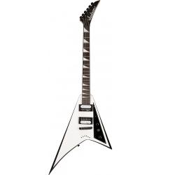 Электрогитара, серия JS - Rhoad JACKSON JS Series Rhoads JS32T Rosewood Fingerboard Strings-Thru-Body White with Black Bevels