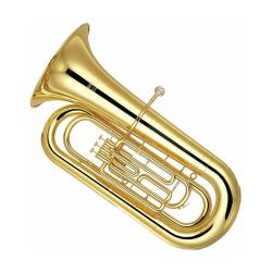 Туба in BBb, 4/4 стандартная модель, 3х помповая, 433мм. , 18,5мм. , Yellow brass YAMAHA YBB-201