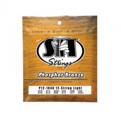 Струны для 12-струнной акустической гитары  SIT P121046 Phosphor Bronze Light 10-46