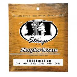 Струны для акустической гитары  SIT P1048 Phosphor Bronze Extra Light 10-48