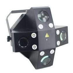 Динамический световой прибор, 4 сканера + RG лазер 200мВт, DMX, авто, звук. актив. NIGHTSUN SPG602