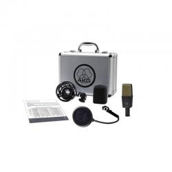 Микрофон конденсаторный оптимизированный для озвучивания и записи вокала (поп-фильтр PF80 в комплекте) AKG C414XLII