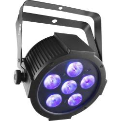 Светодиодный прожектор направленного света типа LED PAR 6x10Вт RGBWA+UV c DMX, D-Fi и ИК управлением. CHAUVET SlimPAR H6 USB