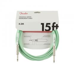 Инструментальный кабель, зеленый, 15' FENDER 15 OR INST CABLE SFG