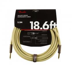 Инструментальный кабель, твид, 18,6' FENDER DELUXE 18.6 INST CBL TWD