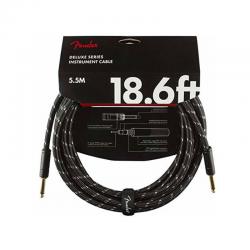 Инструментальный кабель, черный твид, 18,6' FENDER DELUXE 18.6 INST CBL BTWD