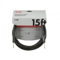 Инструментальный кабель, черный, 15' FENDER 15 INST CABLE BLK