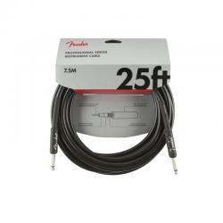 Инструментальный кабель, черный, 25' FENDER 25 INST CBL BLK
