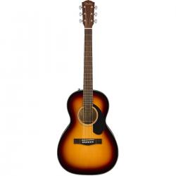 Акустическая гитара парлор, топ массив ели, накладка орех, цвет санберст FENDER CP-60S Parlor Sunburst WN