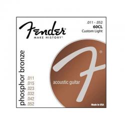 Струны для акустической гитары, фосфорированная бронза FENDER ACOUSTIC 60CL PH0S BRONZE 11-52