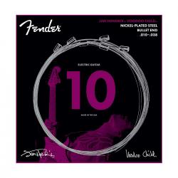 Струны для электрогитары, модель Джими Хендрикс, никелированные, 10 FENDER HENDRIX VOODOO CHILD BULLET NICKEL PLATED STEEL 10-38