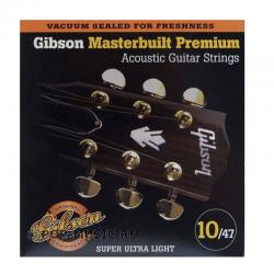 Струны для акустической гитары GIBSON SAG-MB10 MASTERBUILT PHOSPHOR BR .010-.047