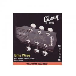 Струны для электрогитары GIBSON SEG-700L BRITE WIRES NPS WOUND .010-.046