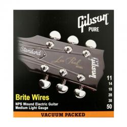 Струны для электрогитары GIBSON SEG-700ML BRITE WIRES NPS WOUND .011-.050