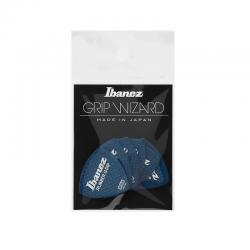 Комплект Медиаторов (6 шт.), толщина 0.8 мм IBANEZ RUBBER GRIP PPA4MRG-DB