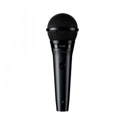 Кардиоидный вокальный микрофон c выключателем, с кабелем XLR-XLR и микрофонной стойкой SHURE PGA58BTS