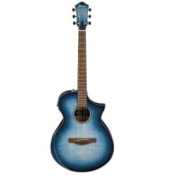 Электроакустическая гитара, цвет индиго санбёрст (глянцевый). IBANEZ AEWC400-IBB AEWC