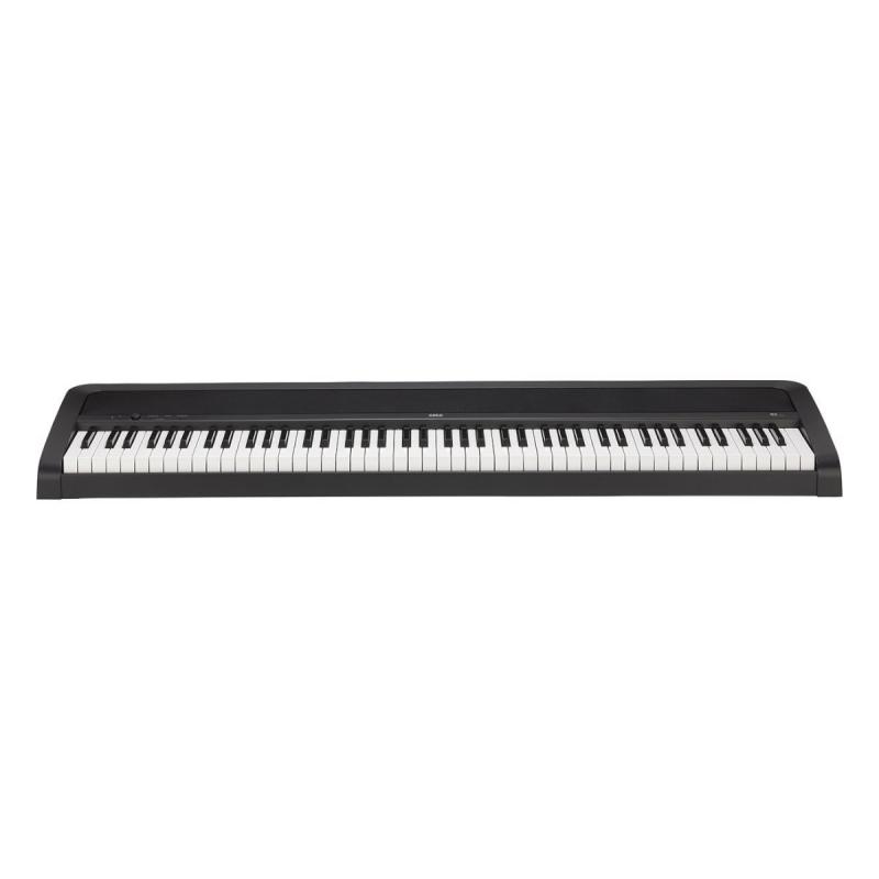  Цифровое пианино, взвешенная клавиатура, 12 тембров , педаль, адаптер питания в комплекте, цвет черный, полифония 120 KORG B2-BK