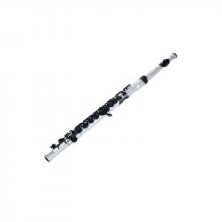 Флейта, студенческая модель, материал - пластик, цвет - серебристый/черный, в комплек NUVO Student Flute Silver/Black