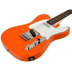 Электрогитара Telecaster, накладка - палисандр, цвет Competition Orange SQUIER by FENDER Affinity Tele CPO RW