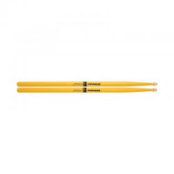 Барабанные палочки, орех, цвет желтый PRO-MARK RBH565AW-YELLOW REBOUND 5A