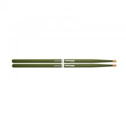 Барабанные палочки, орех, цвет зеленый PRO-MARK RBH565AW-GREEN REBOUND 5A