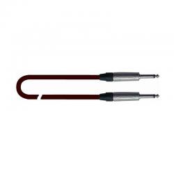 Инструментальный кабель 5м., разъемы Neutrik mono jack, цвет темно-красный QUIK LOK QUIKSILVER-5
