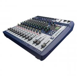 Аналоговый микшерный пульт, 12 входов, 8 x preamps, 2 x dbx Lim., 2 x USB in/out, 60мм фейдер SOUNDCRAFT Signature 12