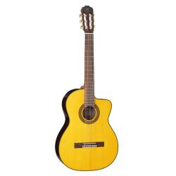Классическая электроакустическая гитара, топ из массива ели, цвет натуральный TAKAMINE GC5CE Natural