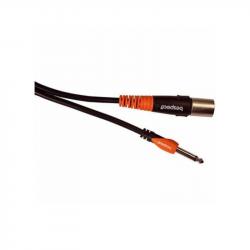 Микрофонный кабель распаянный XLR папа-Jack моно, 9м BESPECO Silos SLJM900